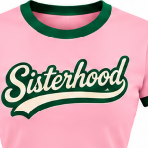   Camiseta informal de manga corta con cuello redondo y diseño gráfico de Sisterhood Pink Ladies, cómoda camiseta inspirada en la hermandad para el día a día - Product Image 6