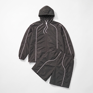 Wholesale Custom Windbreaker Jacket and <b>Shorts</b> Set Unisex Polyester Sportswear Training Running Gym Teamwear OEM ODM Supplier - Product Image 1