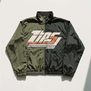 Men's Color Block <b>Racer</b> <b>Jacket</b> With Custom Logo Print Zip Fly Stand Collar Water Resistant Polyester Outerwear - Product Image 1