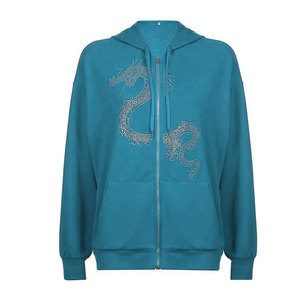Survêtement à capuche à carreaux pour homme de qualité supérieure, personnalisable avec des strass, 100% coton, hiver - Product Image 2