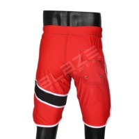 Short de gymnastique de rue haute personnalisé pour hommes confort solide entraînement sportif Compression Fitness entraînement athlétique ceinture élastique peignée