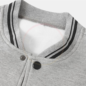 Custom Made High Quality Casual <b>Letterman</b> <b>Jacket</b> Stand Collar Front Logo 100% Cotton Eco-Friendly Winter <b>Jacket</b> Made Pakistan - Product Image 3