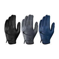Gants de golf en cuir véritable professionnels avec logo personnalisé, impression numérique unisexe, antidérapants, décontractés, respirants, légers, performants
