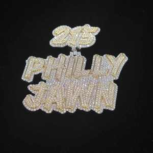 Custom 925 Sterling Silver Moissanite Letter Pendant <b>Iced</b> Name Charm Round Brilliant Cut Hip Hop Jewelry - Product Image 3