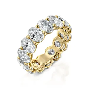 Bague d'éternité ovale en diamant cultivé en laboratoire Norentia, certifiée IGI - Product Image 1