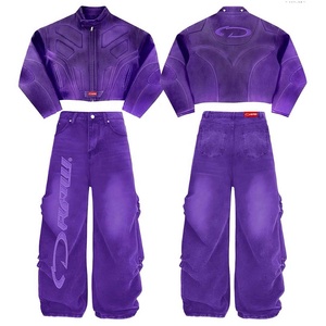 Conjunto Deportivo de Chaqueta y Pantalones con Cierre Completo para Hombre, Ropa Deportiva de Invierno, Corte Regular, Logotipo Estampado, Poliéster y Algodón - Product Image 5