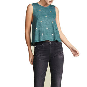 Débardeur court pour femme, léger et à séchage rapide, design tendance, sans manches, vêtement à la mode - Product Image 5