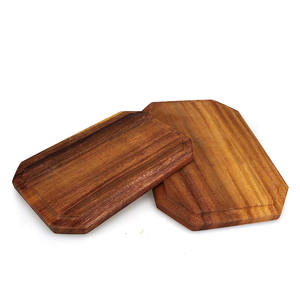 Bandeja de servicio de madera de acacia Premium Accesorios de restaurante y hotel hechos a mano por un fabricante indio confiable con detalles de metal - Product Image 6