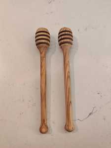 Bâtonnet à miel décoratif en bois pour coffret cadeau de cuisine - Product Image 2