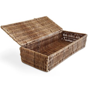 Boîtes en rotin, contenants de rangement en matériau durable, paniers de grande qualité pour usages multiples - Product Image 1