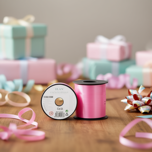 Nastro regalo Ilan 1 cm x 100 m colore rosa per confezionare regali - Product Image 3