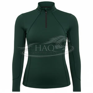 Haut de performance personnalisé à manches longues pour femmes, protection UV solaire, sous-vêtement d'équitation, vêtements d'équitation - Product Image 5