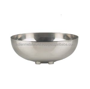 Cuenco metálico moderno para servicio de frutas, tazón de Metal plateado personalizado para decoración de hotel y cocina, en venta - Product Image 1