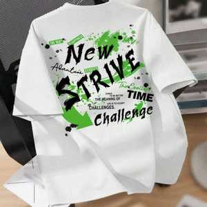 เสื้อยืดโอเวอร์ไซส์ผ้าเจอร์ซีย์คอตตอน 100% พิมพ์ลายพัฟฟ์ แบรนด์ดีไซเนอร์สั่งทำ เสื้อยืดผู้ชายขายส่ง - Product Image 3