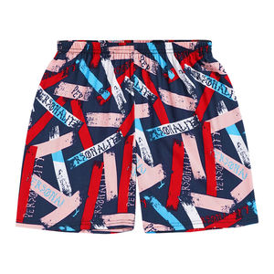 Shorts de bain imprimés pour hommes, taille mi-haute, avec cordon de serrage, en tissu maillé imperméable, séchage rapide, décontractés, coupe haute - Product Image 2