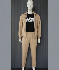 Men's Tech Suit Casual 2-in-1 Tracksuit Set Polyester Spandex Lightweight <b>Zip</b>-<b>Up</b> <b>Jacket</b> & Jogger Pants - Product Image 2