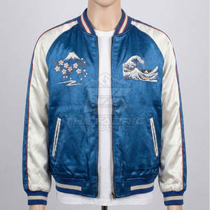 Chaqueta Sukajan Clásica para Hombre de Fabric Studio, Estilo Bordado, Transpirable, Ecológica, Acabado Satinado Suave, Ligera - Product Image 3