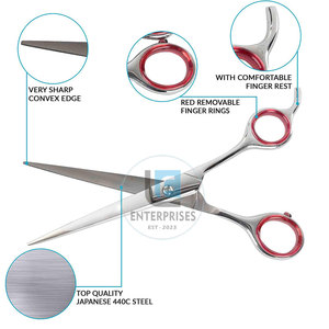 Tijeras de Aseo para Mascotas Rectas, Reutilizables, Ligeras, de Acero Inoxidable de Alta Calidad, Último Diseño - Product Image 4