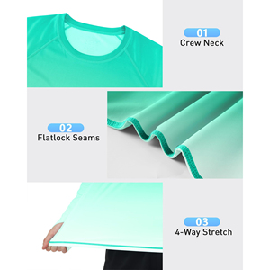 High Quality UPF50+ Eco-Friendly Polyester/Cotton UV Protection Quick Dry Shirt for Men Sun Clothing for Hiking & Fishing - Product Image 5