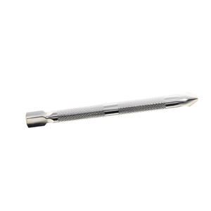 Pousse-cuticules en acier inoxydable 1 pièce, outil de soin des pieds, éliminateur de callosités, râpe, spatule, manucure, pédicure, nettoyage - Product Image 6