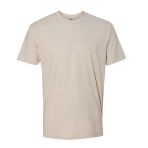 T-shirt noir à manches courtes pour homme, col rond, en jersey de polyester et coton, coupe classique, effet délavé vintage, motif uni, écologique - Product Image 2