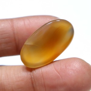 หินโมราอะเกตเจียระไนแบบหลังเบี้ยอะเกตตามธรรมชาติกำไลข้อมือหินอาเกตแบบเรียบขายส่งสำหรับหินอัญมณี - Product Image 3