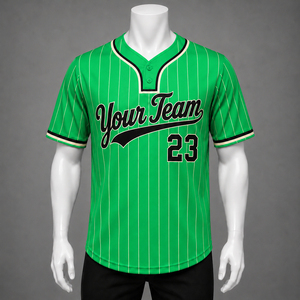Maillots de baseball d'été personnalisés, imprimés par sublimation, 100% polyester, légers, respirants, uniformes d'équipe personnalisés - Product Image 1