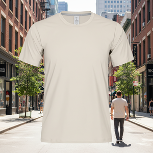 เสื้อยืดคอกลมแขนสั้นทรงสปอร์ตสำหรับผู้ชาย เนื้อผ้านุ่มพิเศษ เป็นมิตรต่อสิ่งแวดล้อม พร้อมโลโก้ด้านหน้า เหมาะสำหรับการฝึกซ้อมและออกกำลังกาย - Product Image 4