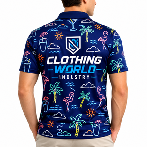 CLOTHING WORLD INDUSTRY Camiseta de Manga Corta de Punto con Estampado Digital Premium para Hombre y Mujer, Transpirable, Informal de Verano, 100% Algodón - Product Image 2