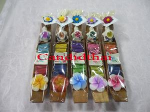 ชุดเทียนหอมและธูปหอมทำมือจากขี้ผึ้งถั่วเหลือง สำหรับตกแต่งบ้าน ผลิตในประเทศไทย - Product Image 4