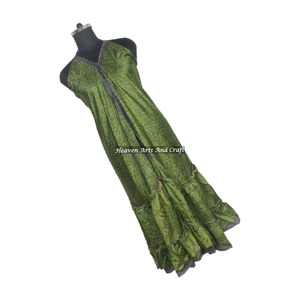 Nouvelle robe bohème vintage en soie, robe de plage à imprimé floral pour femmes, robe décontractée pour femmes, coupe ajustée, imprimé personnalisé, robe d'été - Product Image 6