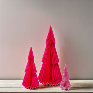 Decoración de árbol de papel plegable de varios tamaños para Navidad - Product Image 6