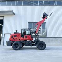 Chinesische Produkte Mini-Radlader Multifunktionaler Dieselmotor 1,5-Tonnen-Frontradlader