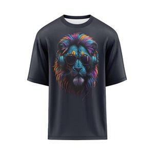 เสื้อยืดผู้ชายสีส้ม ผ้าเจอร์ซีย์ 100% คอตตอน พิมพ์ลายภูเขาพระอาทิตย์ตก แขนสั้น ทรงปกติ พิมพ์ลายดิจิทัล โลโก้ด้านหน้า สไตล์ลำลอง - Product Image 3