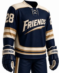 Custom Ice Hockey Jersey <b>Men's</b> Polyester Breathable Team Uniform Adult Size OEM Service - Product Image 2