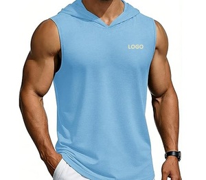 Camiseta Deportiva sin Mangas con Capucha para Hombre, Transpirable, de Secado Rápido, para Gimnasio y Running - Product Image 6