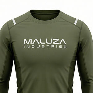 Camiseta de Compresión Titan Shield de Manga Larga para Hombre, para Gimnasio, Entrenamiento, Rendimiento Táctico, Transpirable, Ecológica, de Secado Rápido, MALUZA - Product Image 2