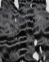 Extensions de cheveux humains bouclés naturels, doux et volumineux, pour tissage