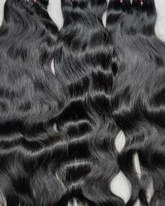 Extensions de cheveux humains bouclés naturels, doux et volumineux, pour tissage - Product Image 2