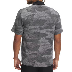 Polo pour homme en jacquard camouflage tendance, léger et respirant, personnalisable pour le golf, avec logo brodé OEM disponible - Product Image 2