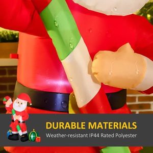 Decorazioni Natalizie Gonfiabili da Esterno per il Giardino, Babbo Natale per la Stagione Festiva - Product Image 6