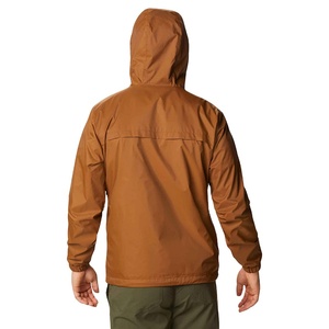 Veste coupe-vent imperméable personnalisée pour homme avec capuche, demi-zip, en polyester et nylon, pour moto, randonnée, décontractée, 2026 - Product Image 6