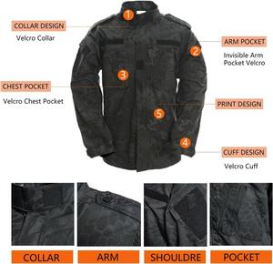 ชุดยูนิฟอร์มลายพรางคุณภาพพรีเมียมสำหรับการล่าสัตว์ เสื้อแจ็คเก็ตและกางเกงสำหรับเดินป่ากลางแจ้ง ผู้ผลิตขายส่ง - Product Image 4