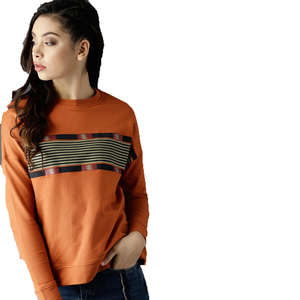 Sweat-shirts surdimensionnés à demi-zip avec broderie personnalisée pour femmes, sweat-shirt ample en coton polaire de haute qualité pour femmes - Product Image 6