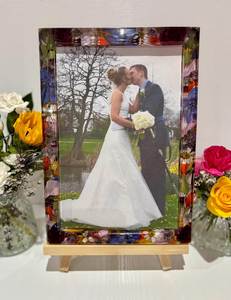 Handmade Luxury Resin Photo <b>Frame</b> with Botanical Floral Design for Thoughtful Gift Giving - Product Image 3