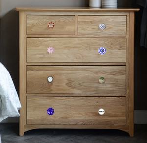 Mejor Precio en India: Juego de 20 Perillas Modernas de Cerámica en Turquesa y Rojo, Tiradores para Cajones de Dormitorio/Hotel, Cocina y Cómodas - Product Image 3