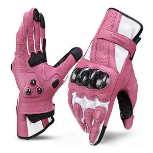 Guantes Profesionales de Cuero para Carreras de Invierno con Control Mejorado, Diseño Antideslizante de Dedos Completos para Deportes y Carreras - Product Image 1