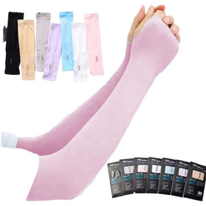 Manchons de bras pour le basketball, la course à pied, le cyclisme, le volley-ball, avec trou pour le pouce, logo personnalisé, protection UV, rafraîchissants, écologiques, résistants à l'eau - Product Image 1