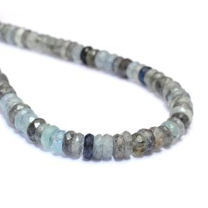 Cuentas Heishi facetadas de aguamarina musgosa AAA+ de 5mm-6mm, discos espaciadores de piedras semipreciosas de aguamarina natural para joyería - Product Image 2