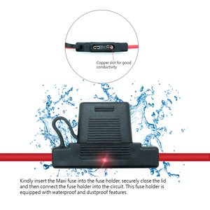 Porte-fusible ATM Maxi Inline PVC IP67 avec LED UL1015 VW-1 8 # AWG Super Soft Silicon 6 # Application AWG dans l'industrie automobile, marine et des équipements lourds - Product Image 3